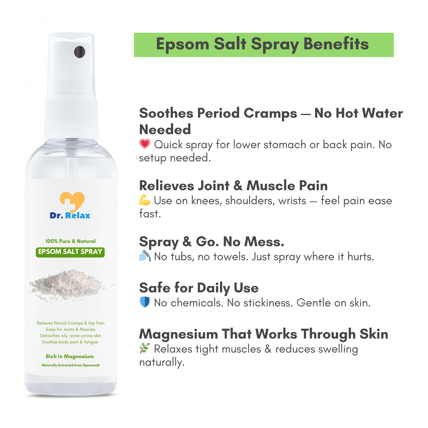 Dr. Relax QuickRelief Magnesium Spray