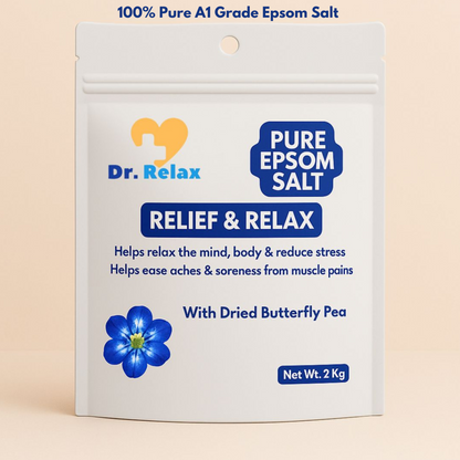 Dr. Relax Epsom Salt - with Dried Butterfly Pea