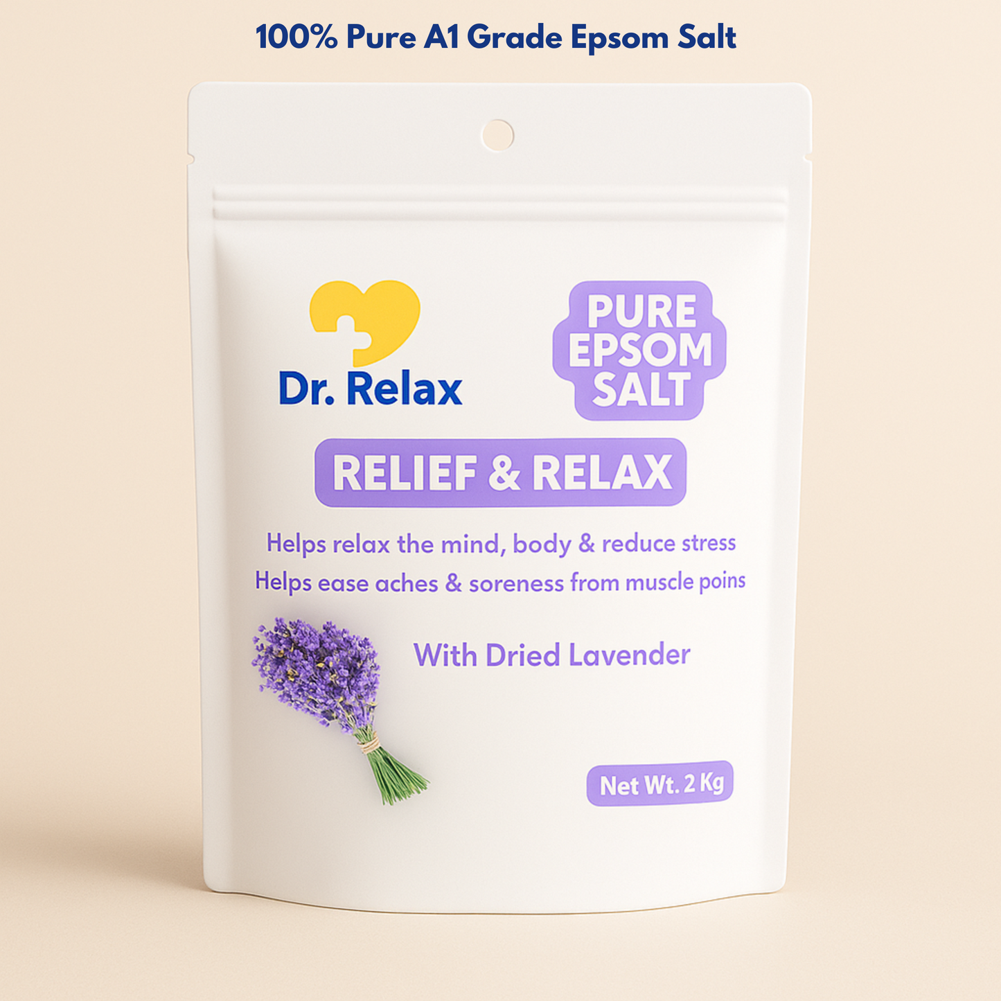 Dr. Relax Epsom Salt - with Dried Lavender