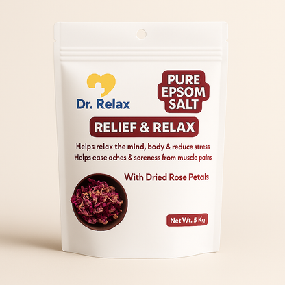 Dr. Relax Epsom Salt - with Dried Rose Petals