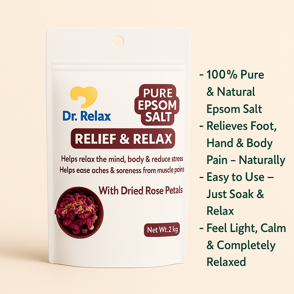 Dr. Relax Epsom Salt - with Dried Rose Petals