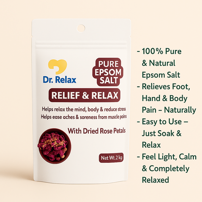 Dr. Relax Epsom Salt - with Dried Rose Petals